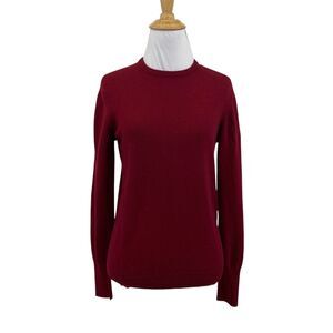 Vintage Barrie Sweatshirt Womens S Small Ruby Washable Lambs Wool Long Sleeve